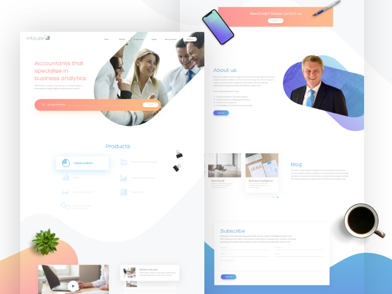 Website desgin for accounting specialist