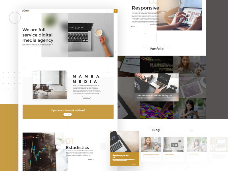 Mamba Media Website Design